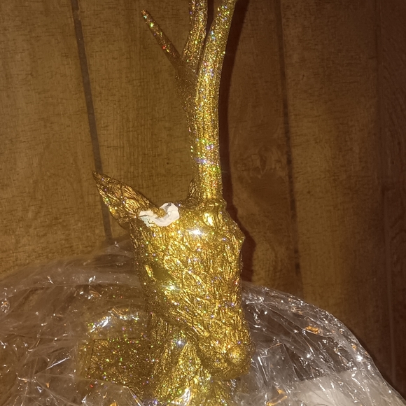 NEW!!! VINTAGE DEPT 56 GLITTERED REINDEER. - Picture 9 of 14